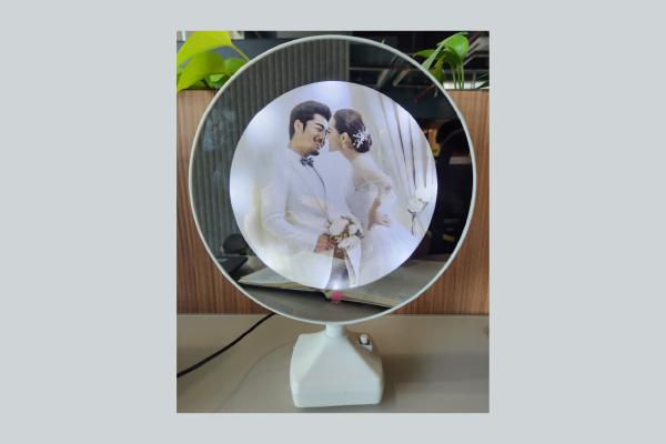 Magic mirror photo frame